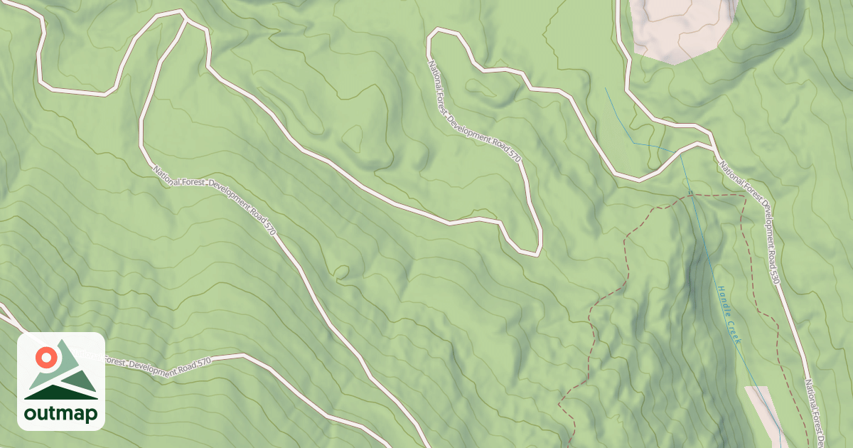 Map of USFS Motor Vehicle Use Map Roads {675C753C-1524-408D-82B9-83C5D566CD88}