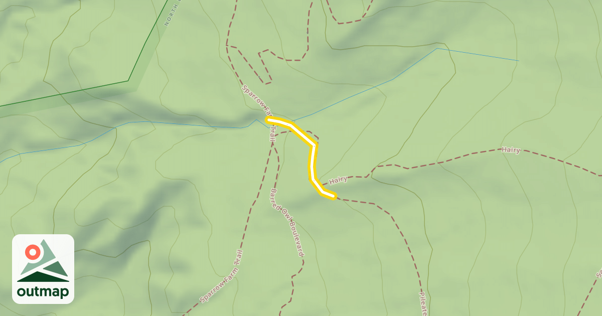 Map of Pileated Pass