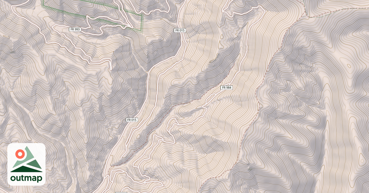 Map of PINE CREEK NORTH JEEP