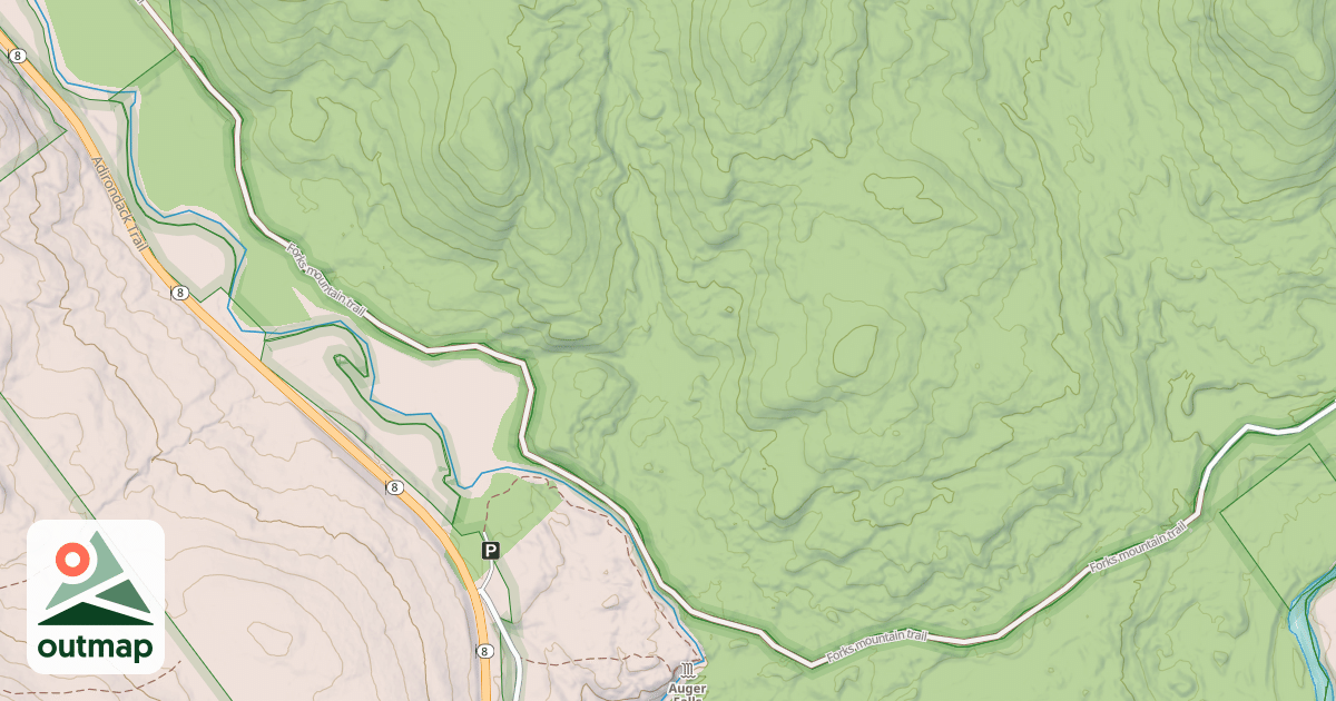 Map of Forks Mountain Trail