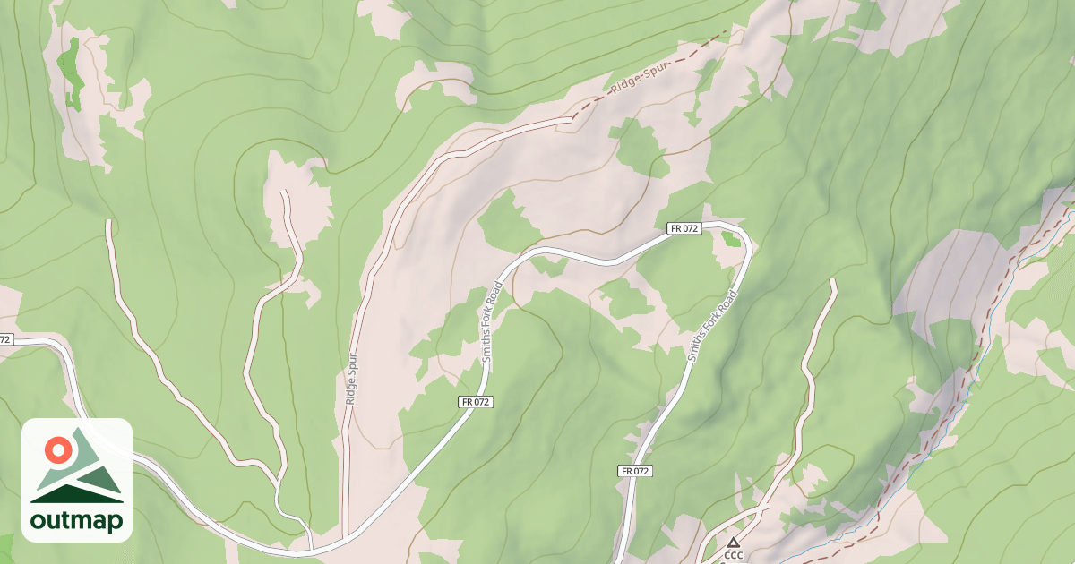 Map of RIDGE SPUR