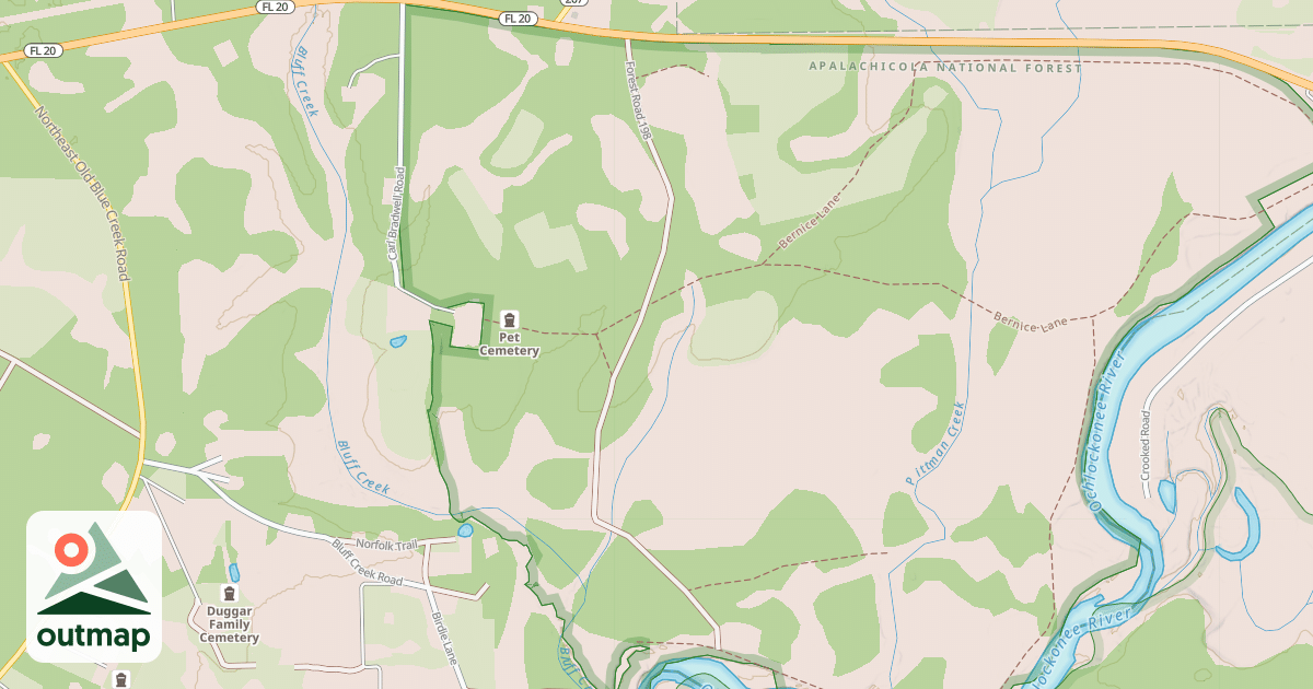 Map of BRADWELL GAME FARM