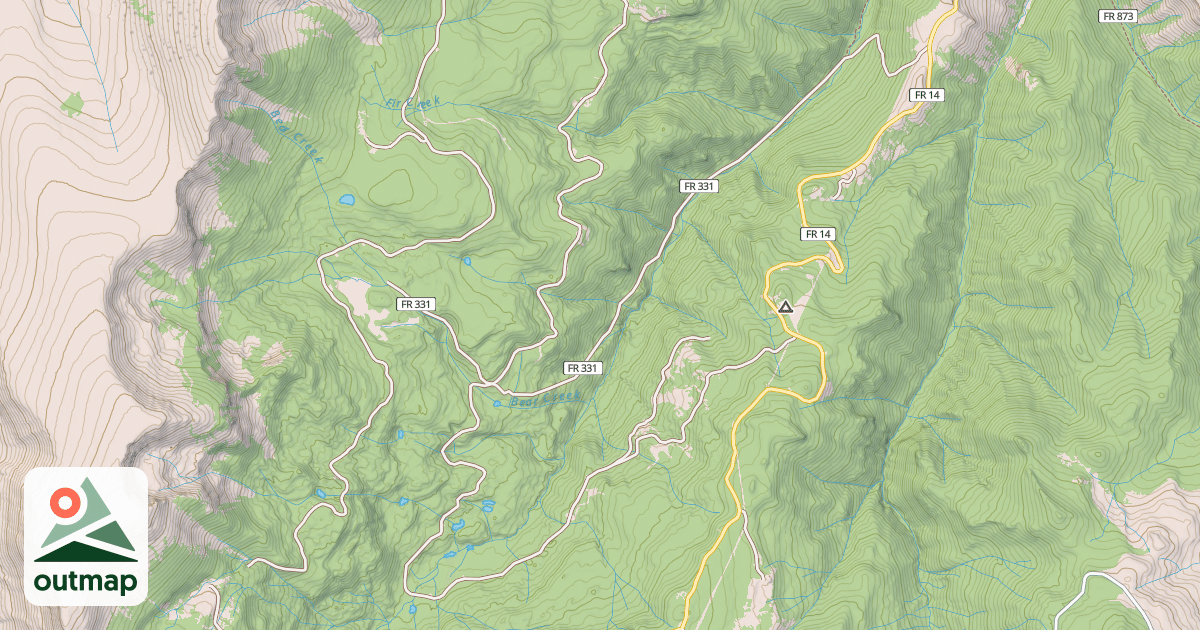 Map of DEL NORTE PEAK