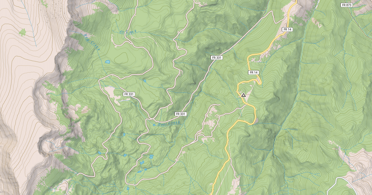 Map preview of DEL NORTE PEAK