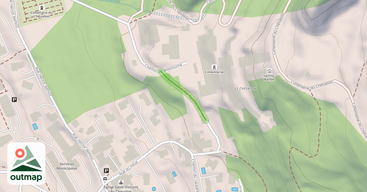 Map of Chemin du Sautaret