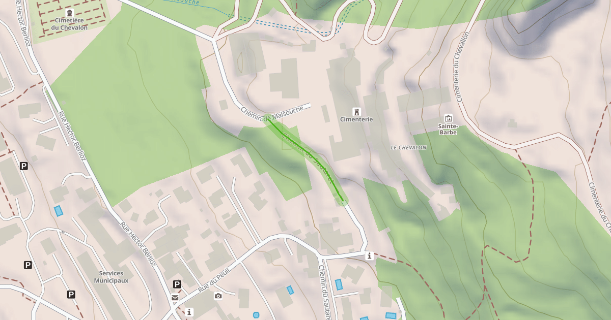 Map preview of Chemin du Sautaret