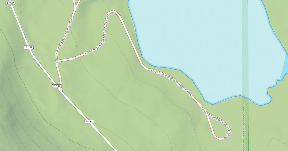 Map preview of LABARON CAMPGROUND LOOP A