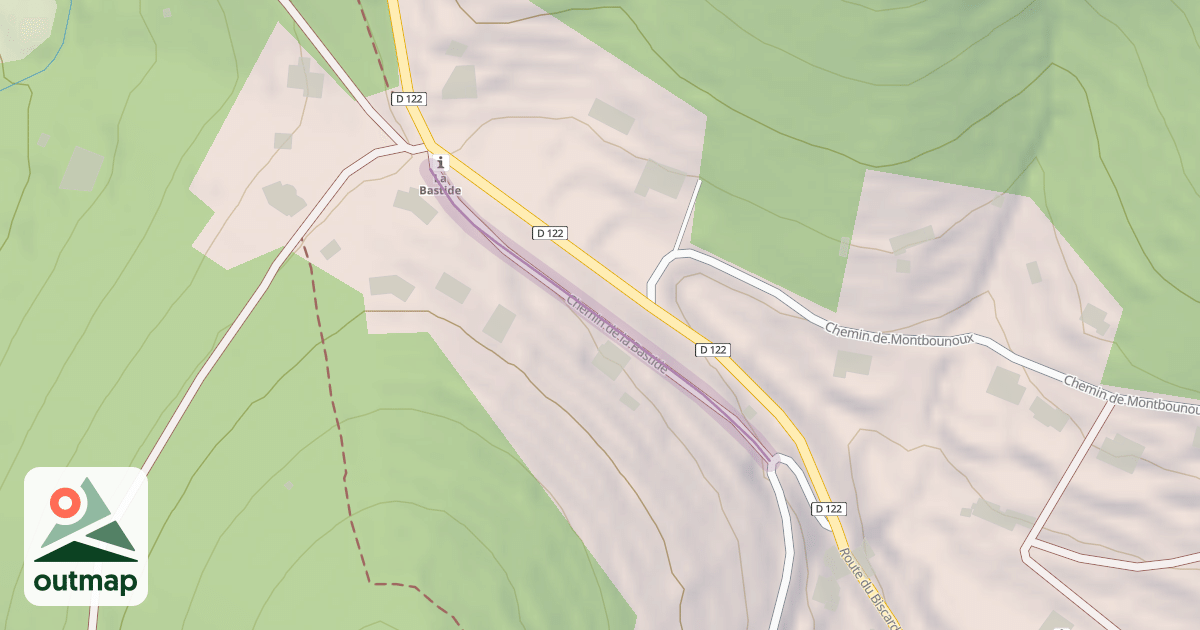 Map of Chemin de la Bastide