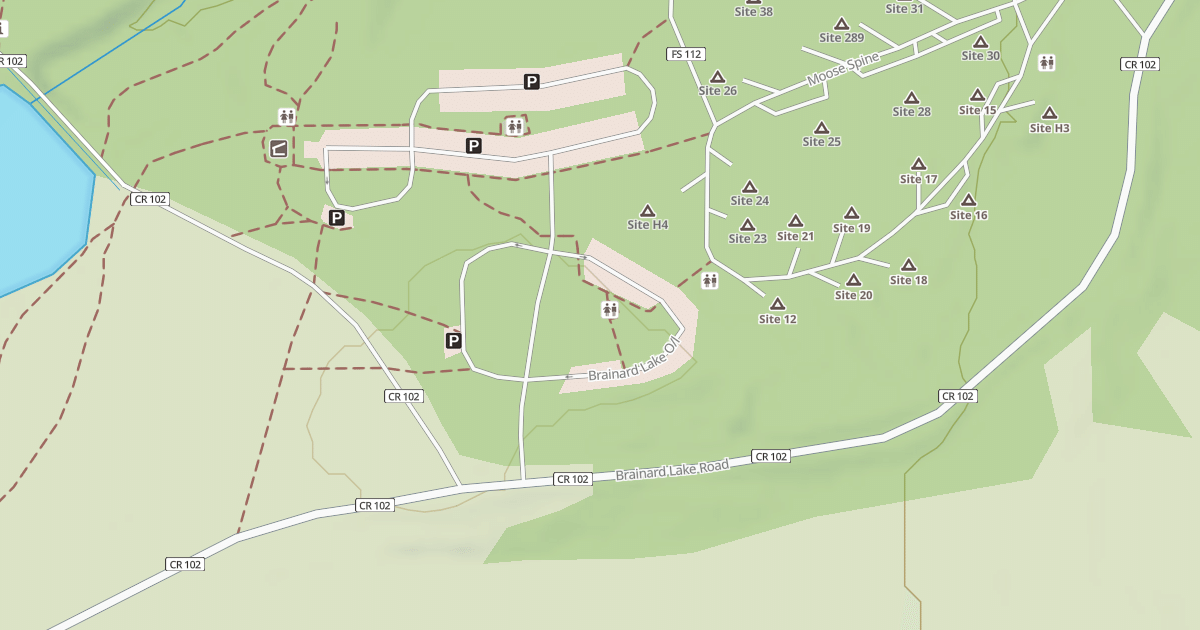 Map preview of BRAINARD LAKE OVERSIZE PA