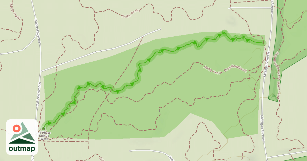 Map of (MTB Trail - Green/Easy)