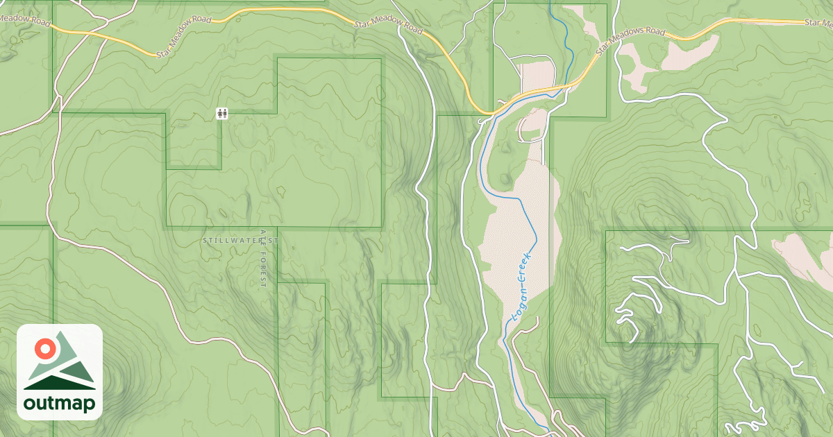 Map of HILL MEADOW