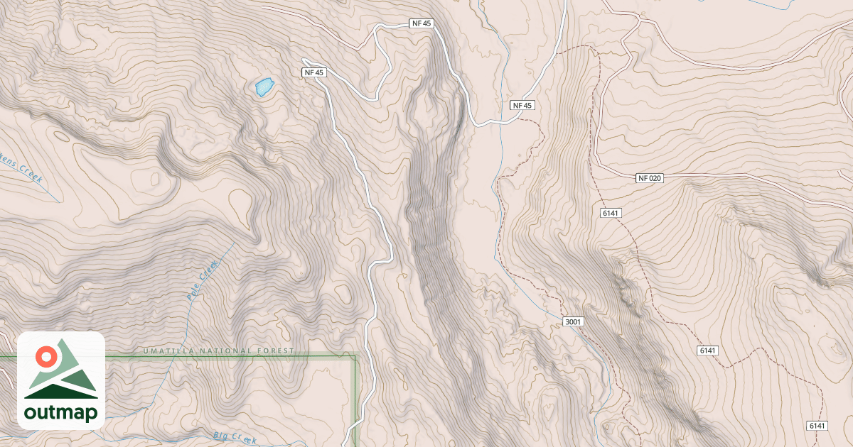 Map of JUMP-OFF JOE