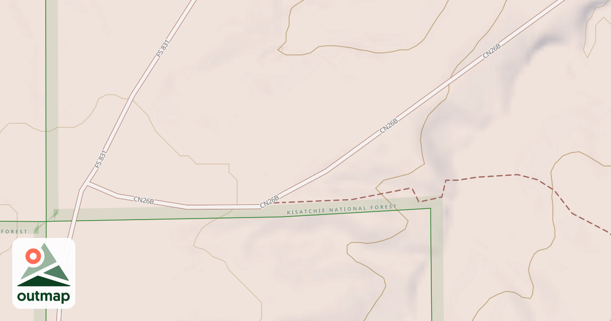 Map of USFS National Forest System Roads {C26B3452-D848-4192-BABE-A6E80493078E}