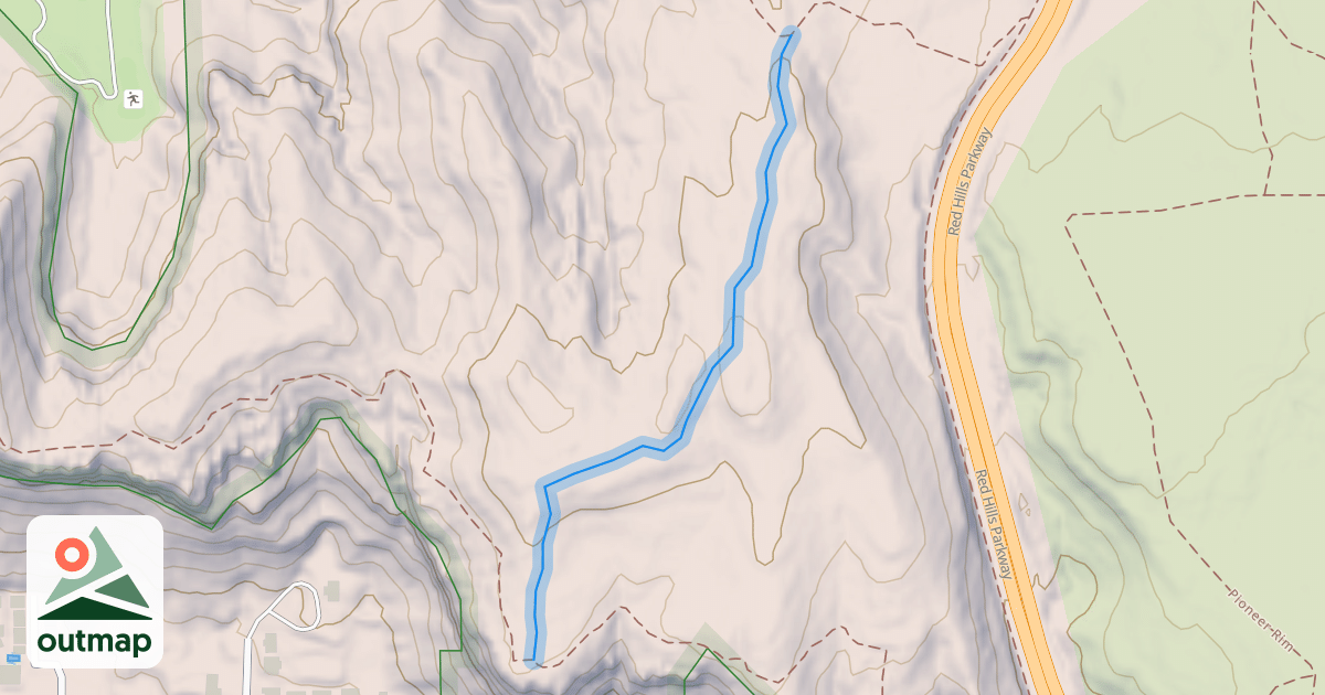 Map of City Creek Connector