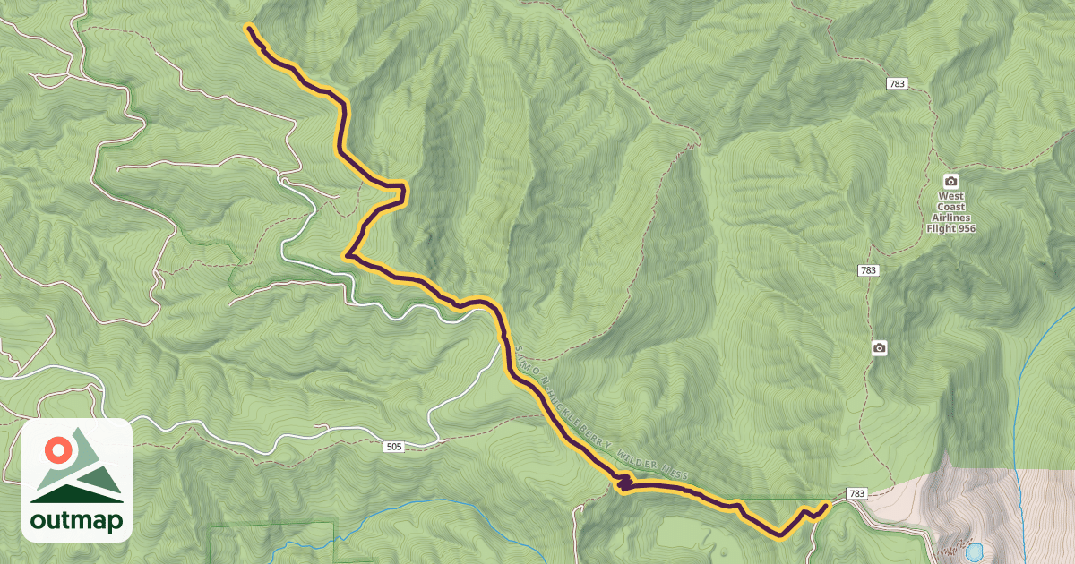 Map of Old Baldy Trail #502