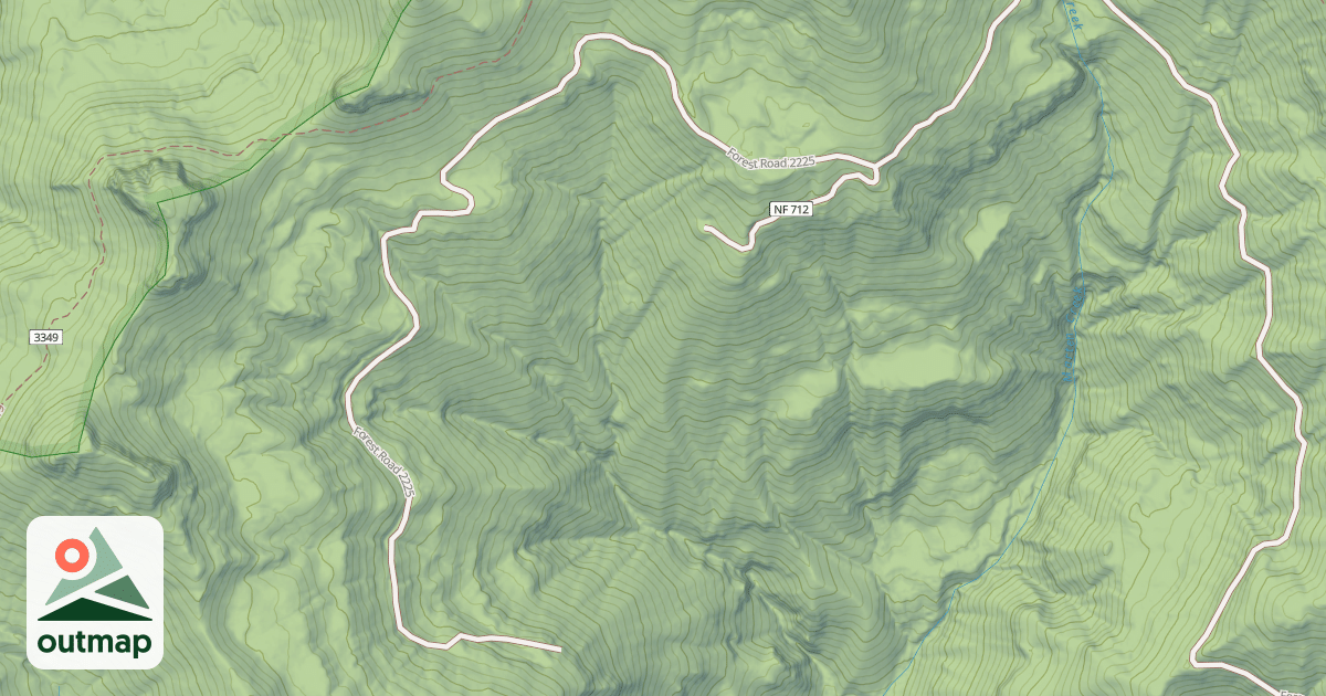 Map of MARTEN BUTTE ROAD