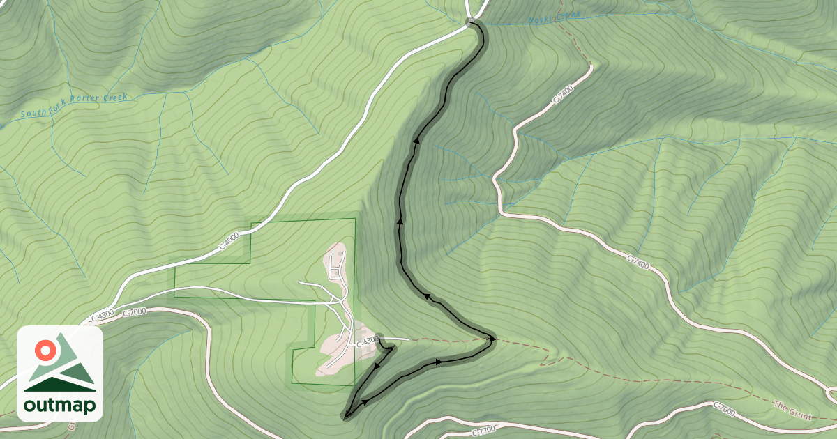 Map of Capitol Peak