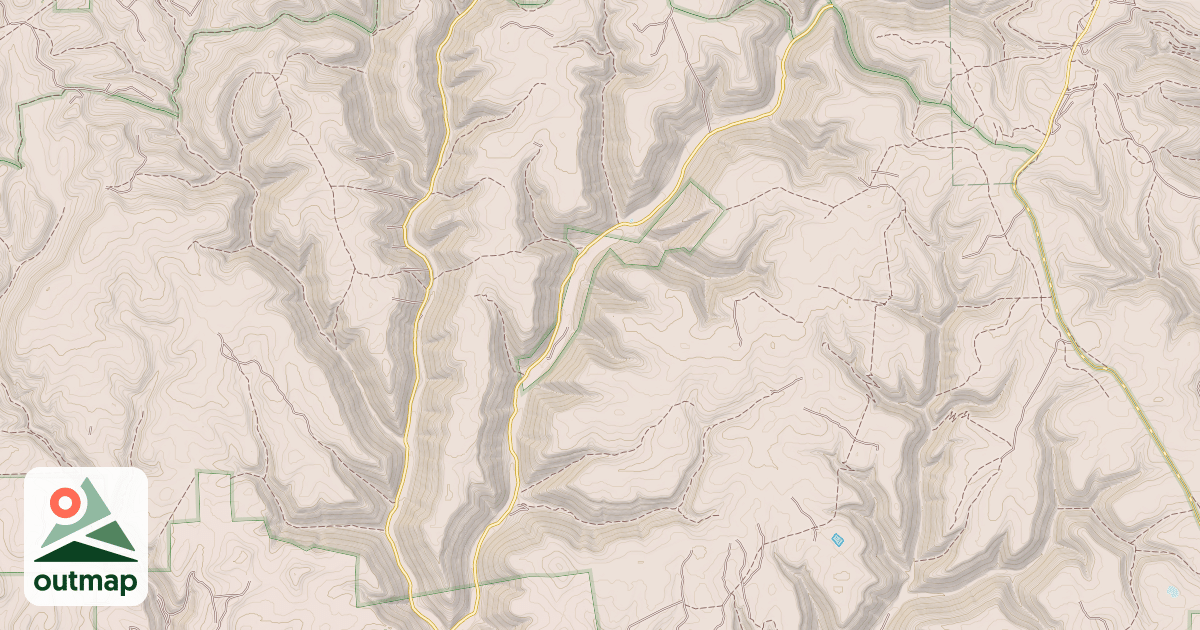 Map of Hyner Mountain Snowmobile Trails
