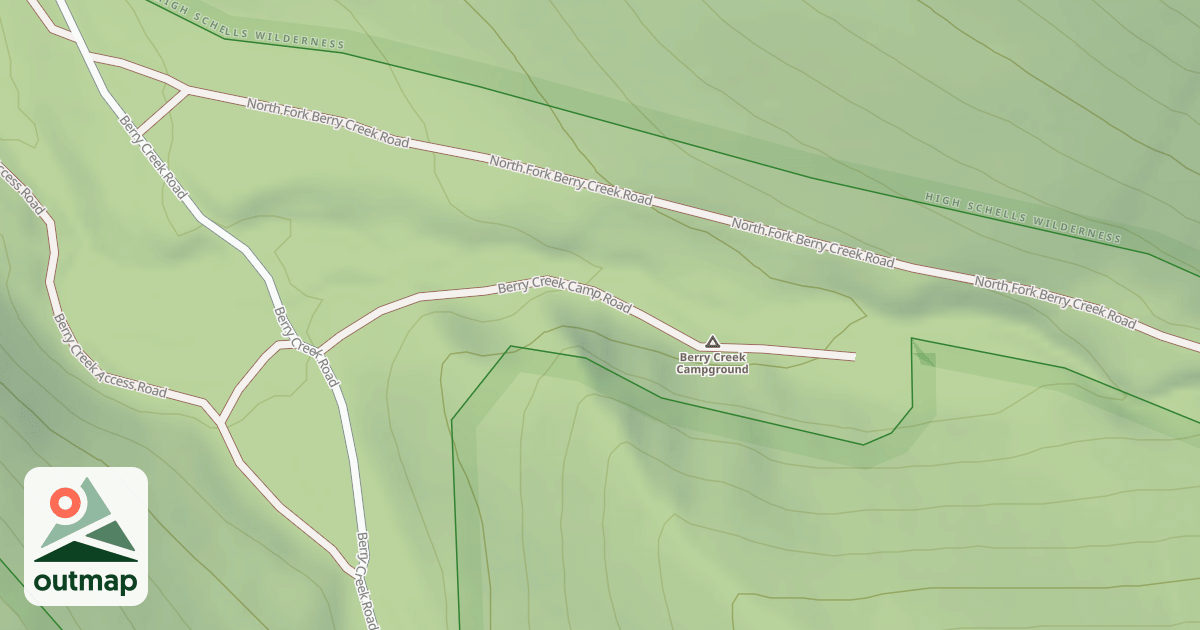 Map of BERRY CREEK CAMP
