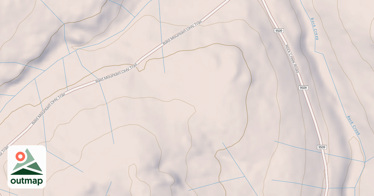 Map of BALD MOUNTAIN T1