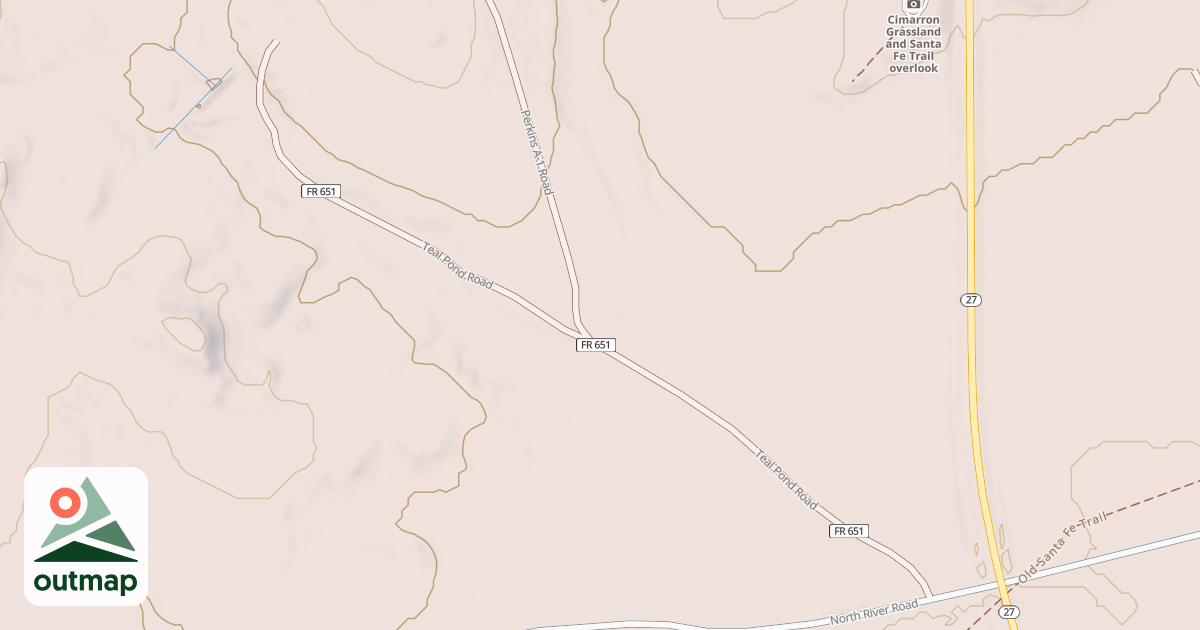 Map of TEAL POND