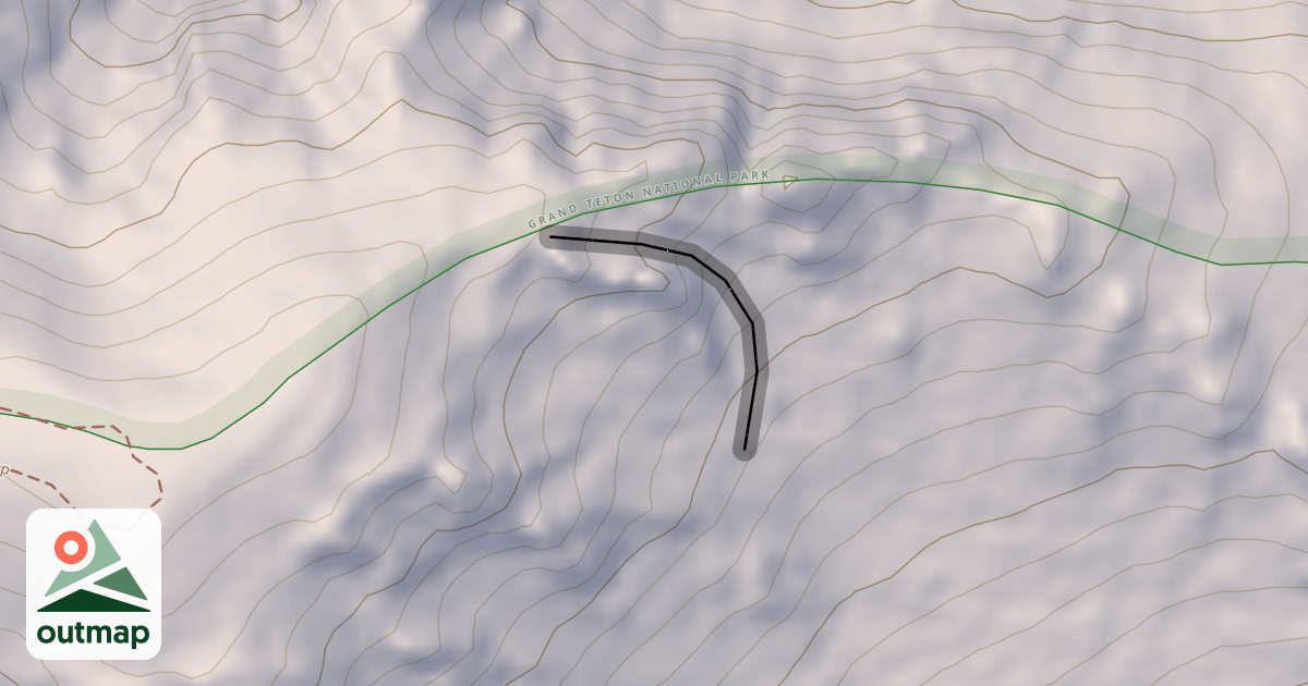 Map of Limber Pine Chute