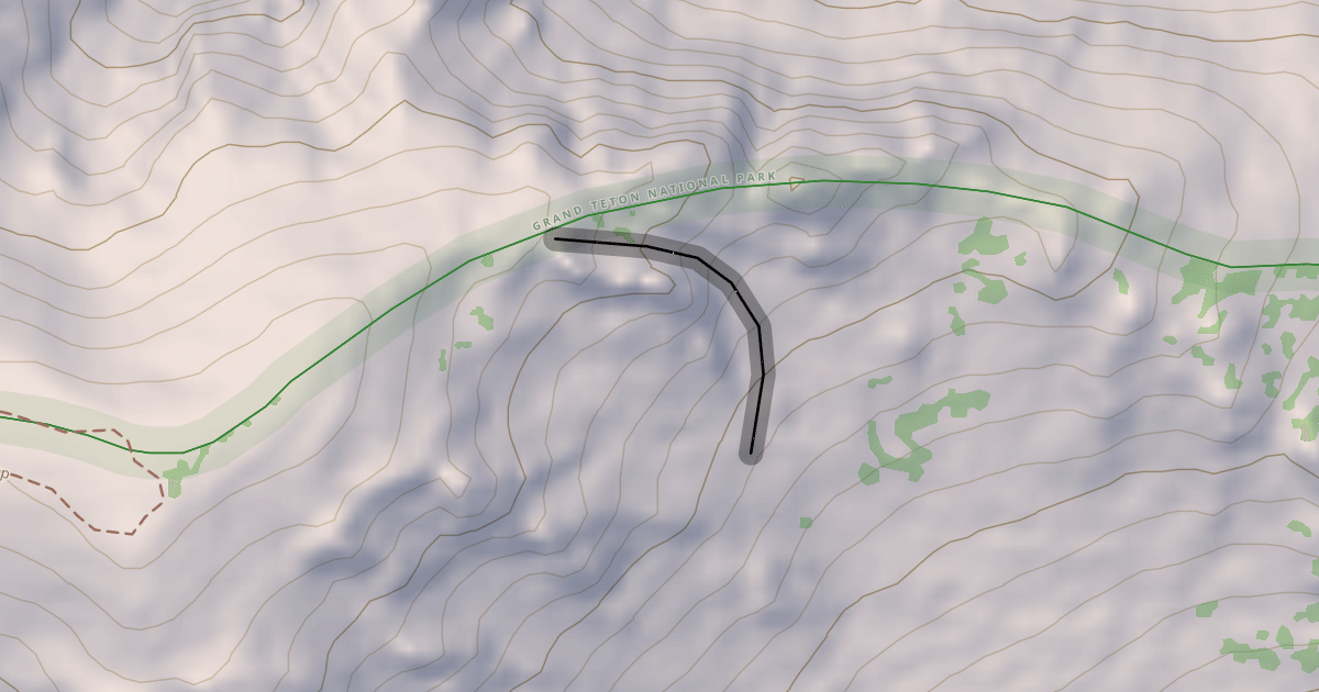 Map preview of Limber Pine Chute