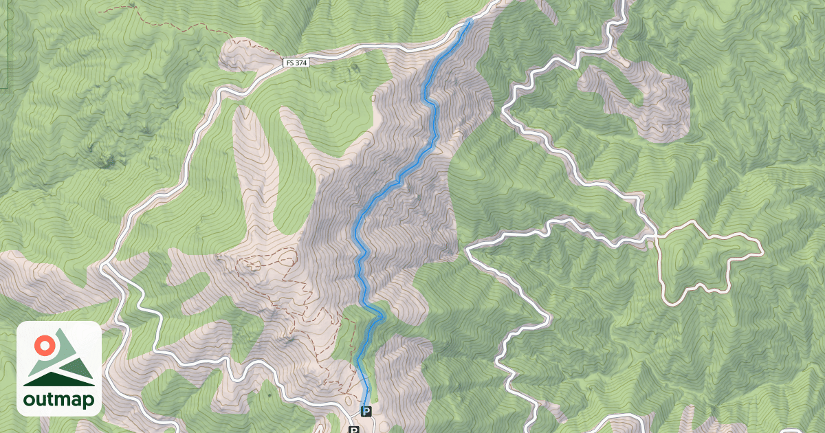 Map of Mores Mountain Mountain Bike Trail