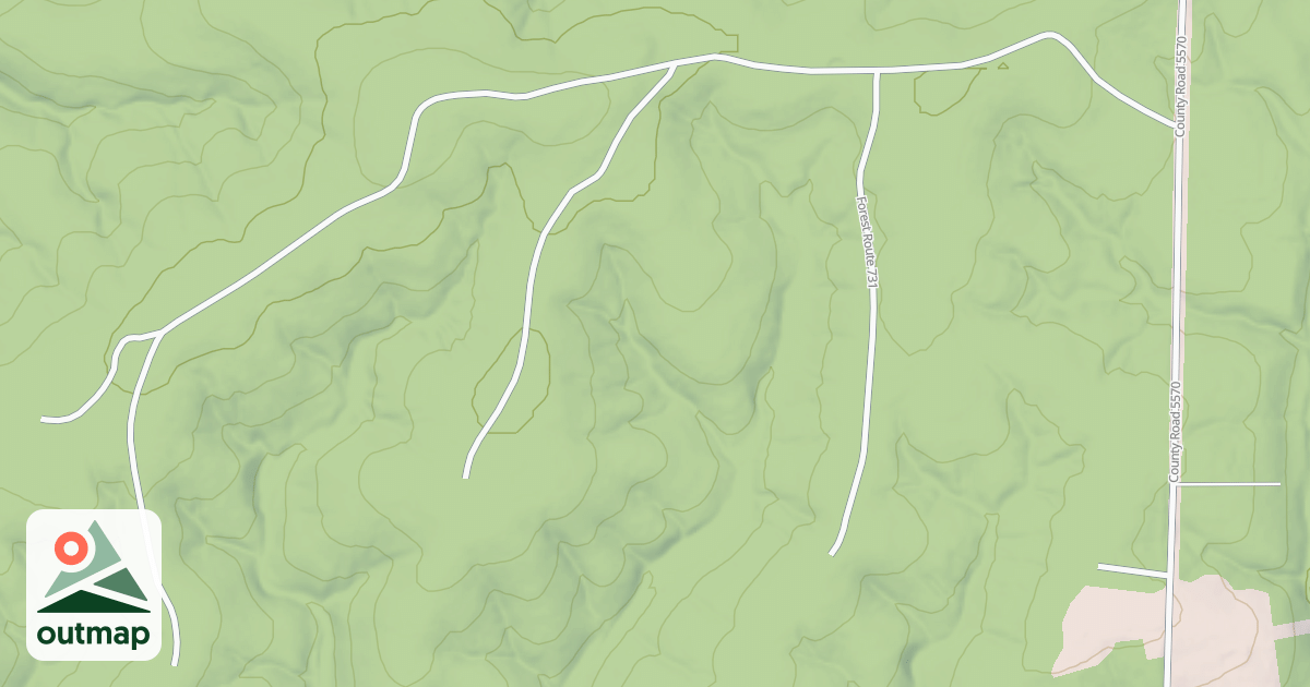Map of THREE RIDGES
