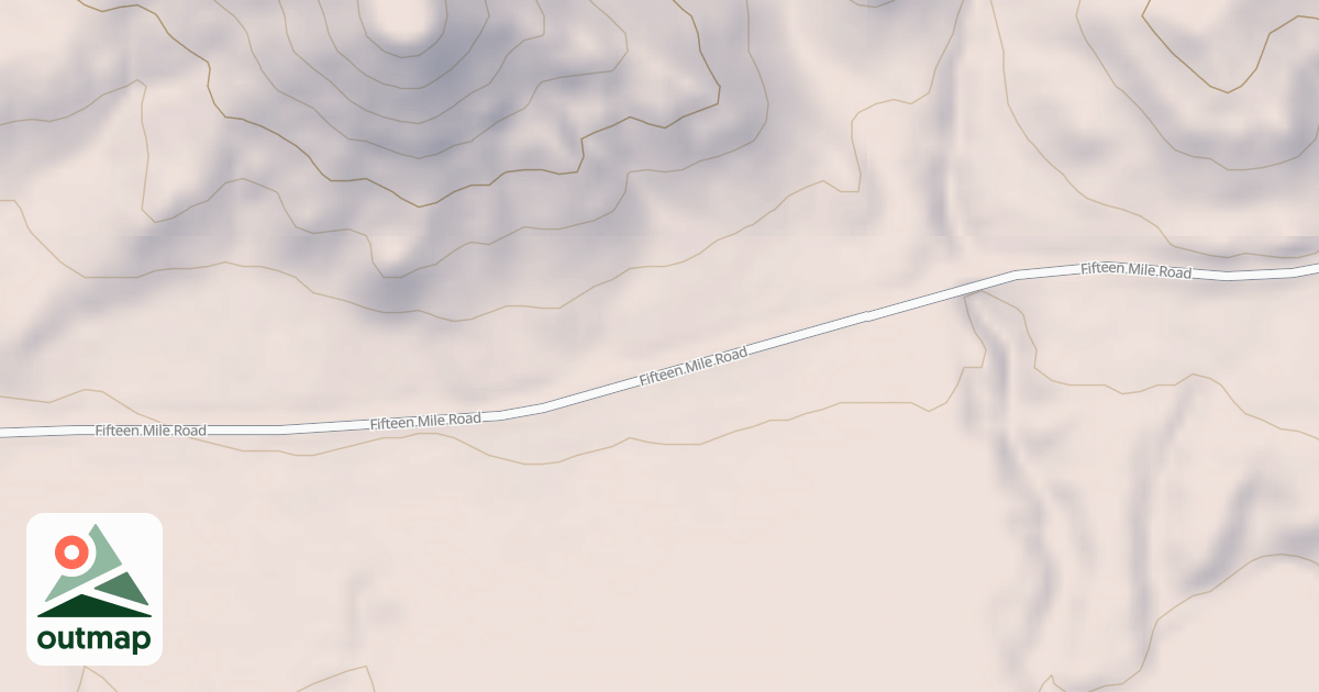 Map of FIFTEEN MILE