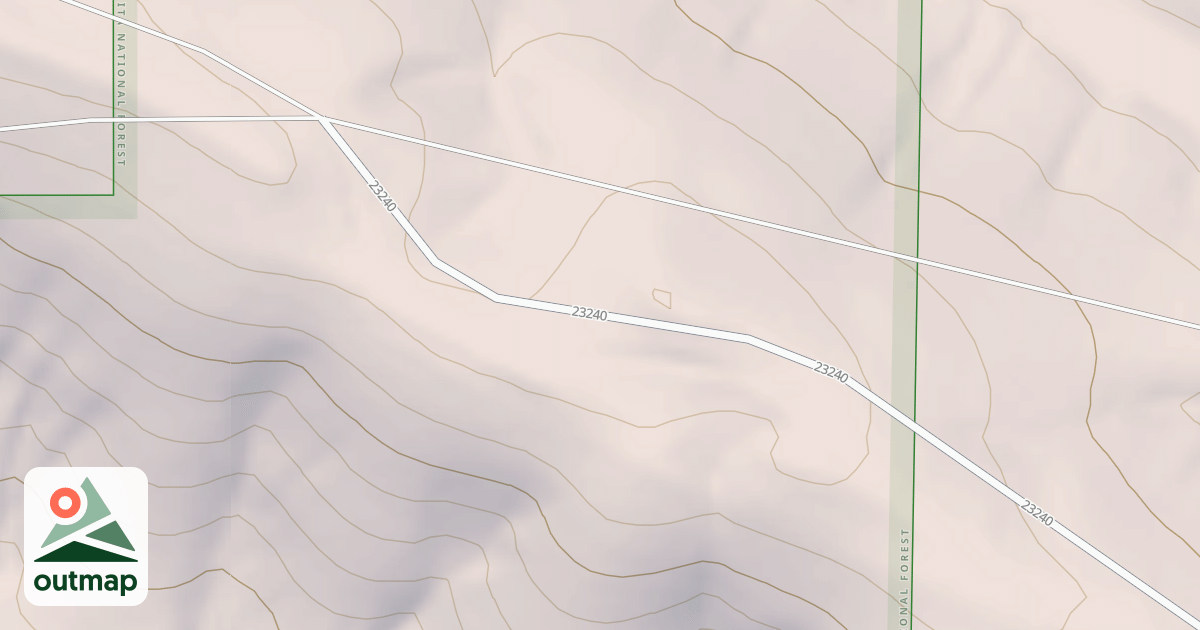 Map of USFS National Forest System Roads {CCF0AC38-F19F-4AA4-80F8-5F23E019F922}