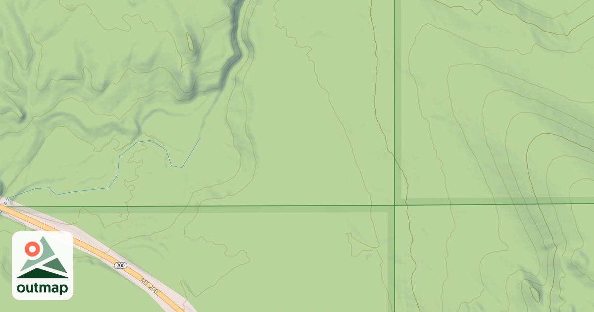 Map of LOWER ROCK CREEK