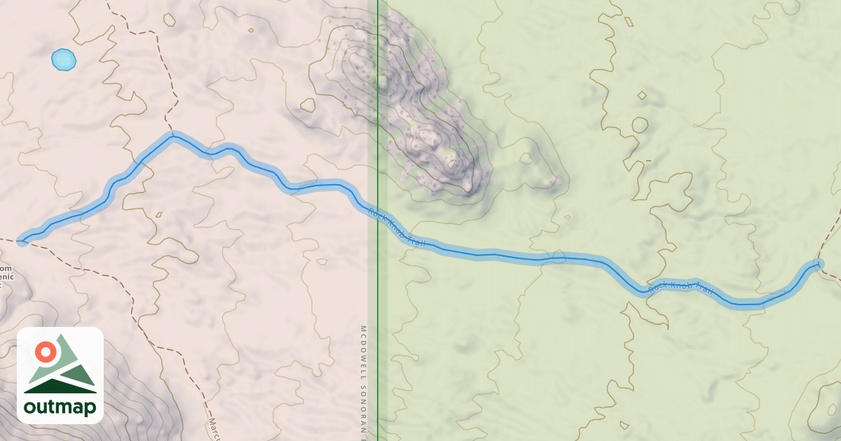 Map of Rock Knob Trail