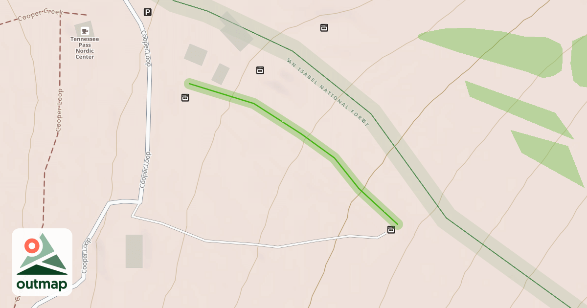 Map of Baby Doe Lane