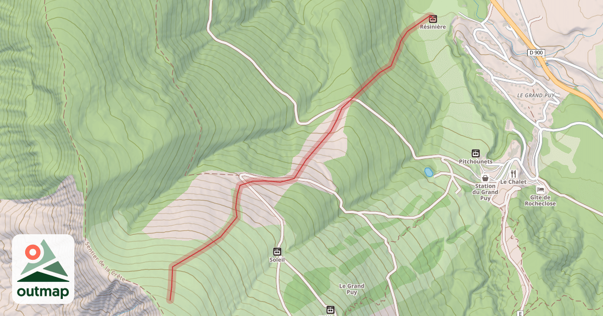 Map of Les Drailles
