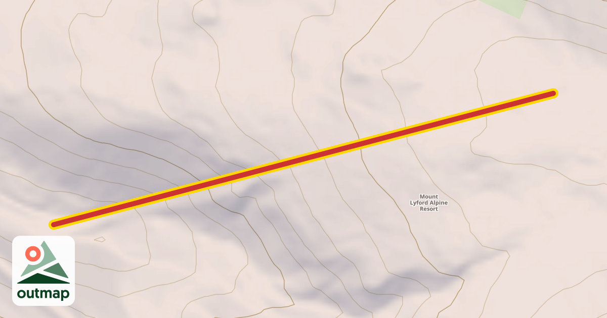 Map of Cloudy T-Bar
