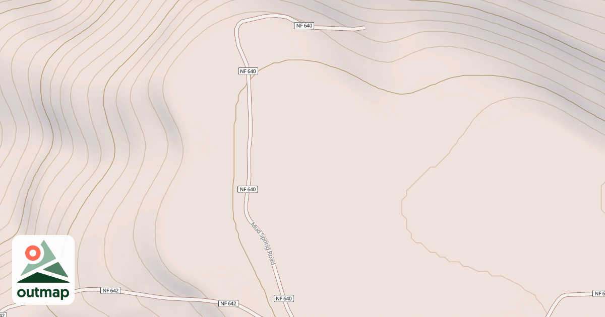 Map of MUD SPRING