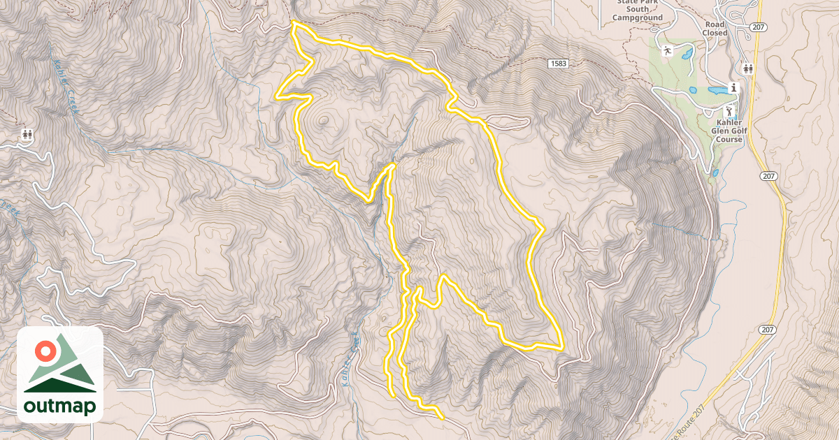 Map of Nason Ridge Loop Trail