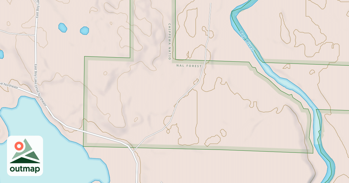 Map of EAST BOY LAKE DRIVE SPUR B