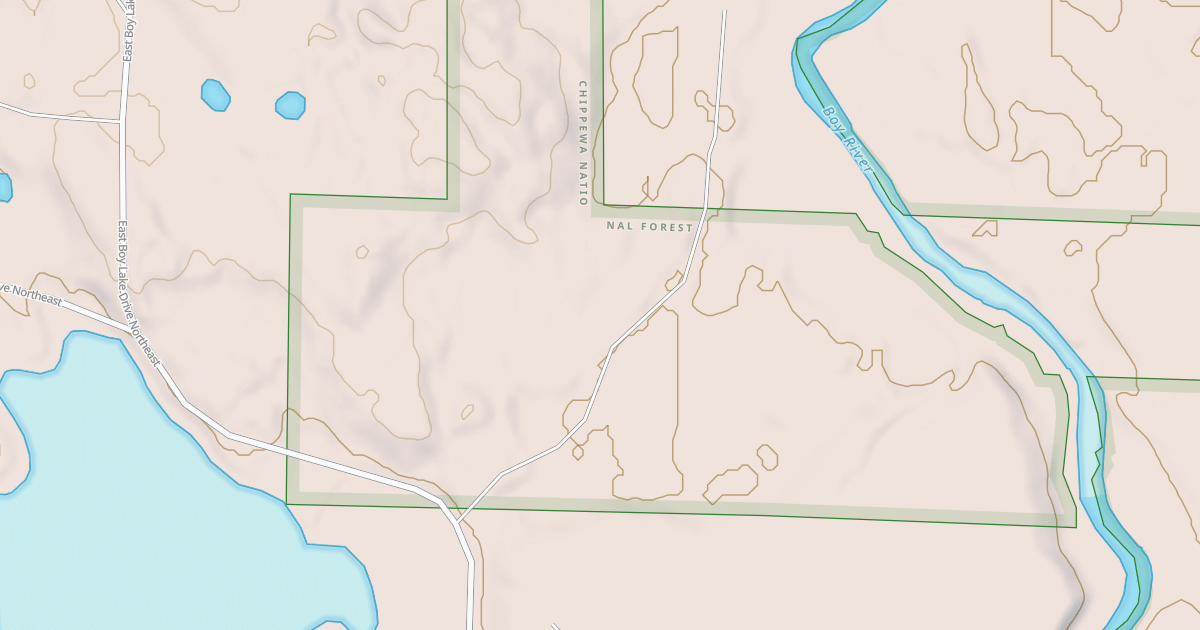 Map preview of EAST BOY LAKE DRIVE SPUR B