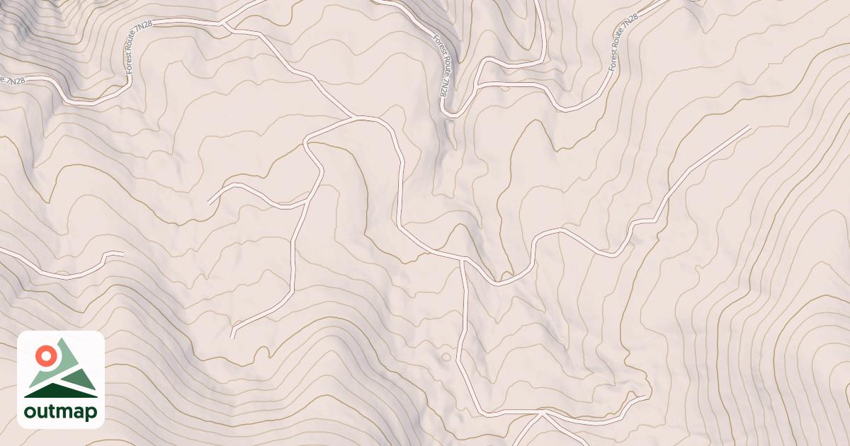 Map of USFS National Forest System Roads {2281021F-0AFD-47D6-9749-0ED7C17BAA21}