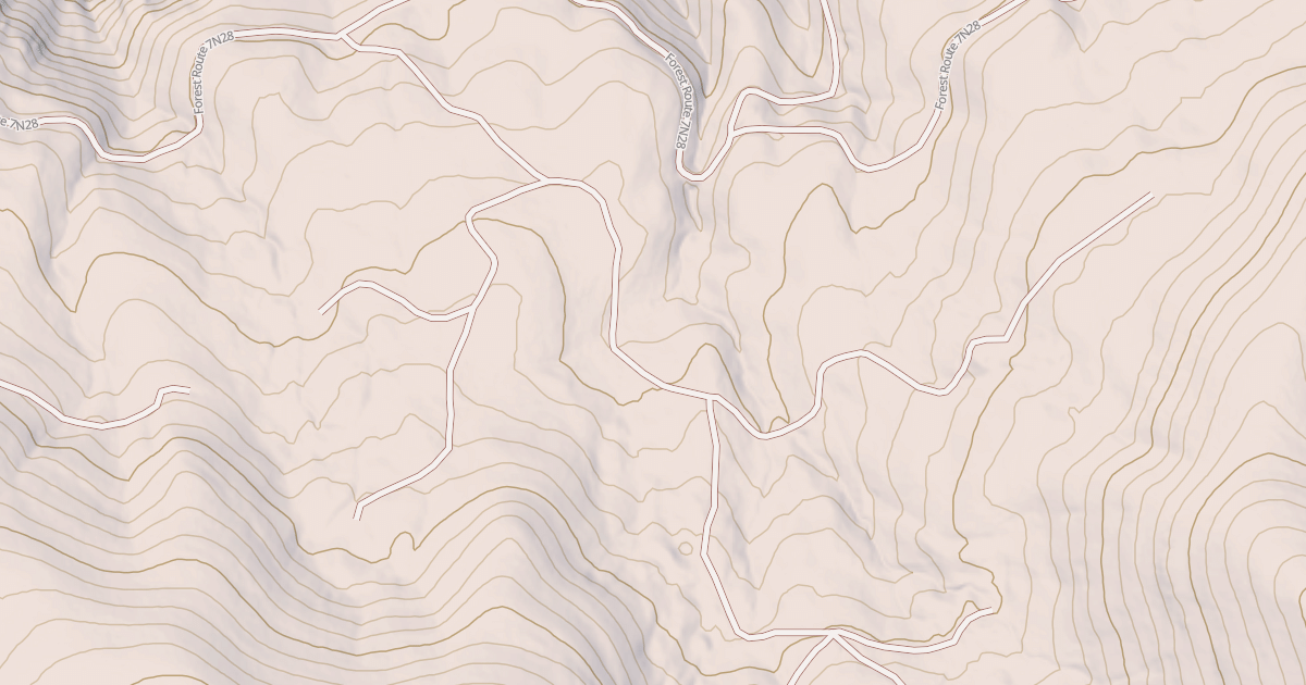 Map preview of USFS National Forest System Roads {2281021F-0AFD-47D6-9749-0ED7C17BAA21}