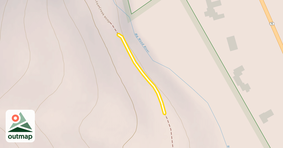 Map of Fox Creek Loop