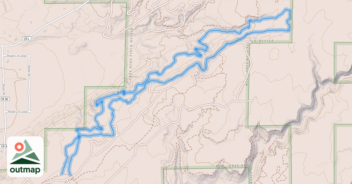 Map of Ledges Loop