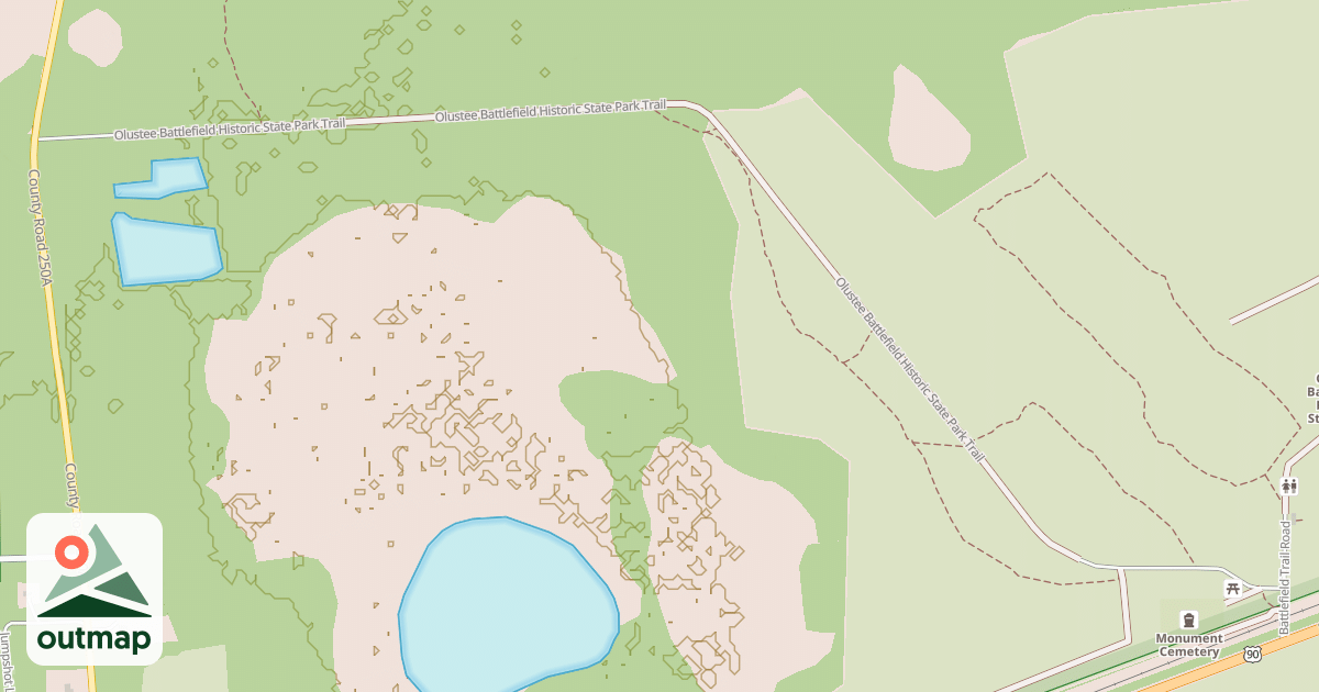 Map of OLUSTEE TOWER