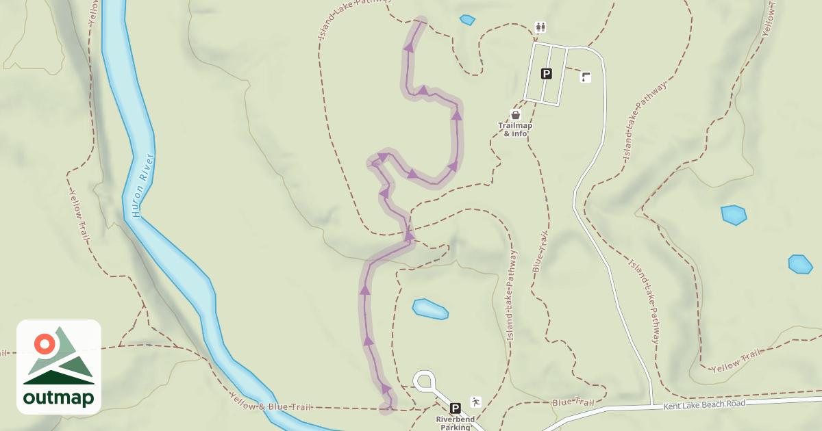 Map of Blue Trail