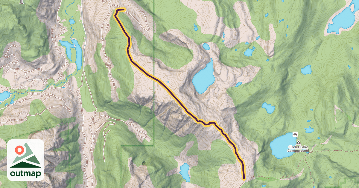 Map of Jutland Ridge Route