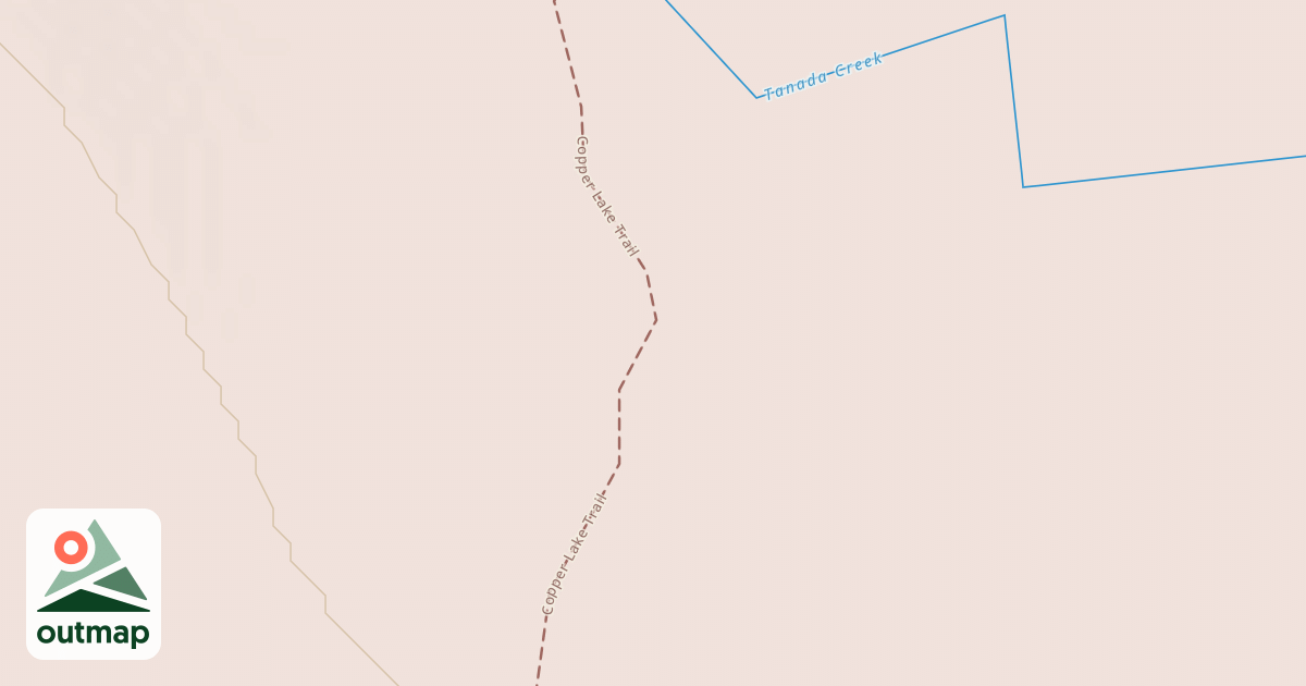 Map of Copper Lake Trail