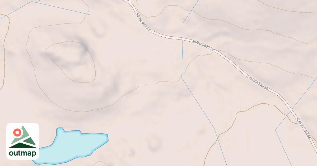Map of BALD RIDGE SPUR