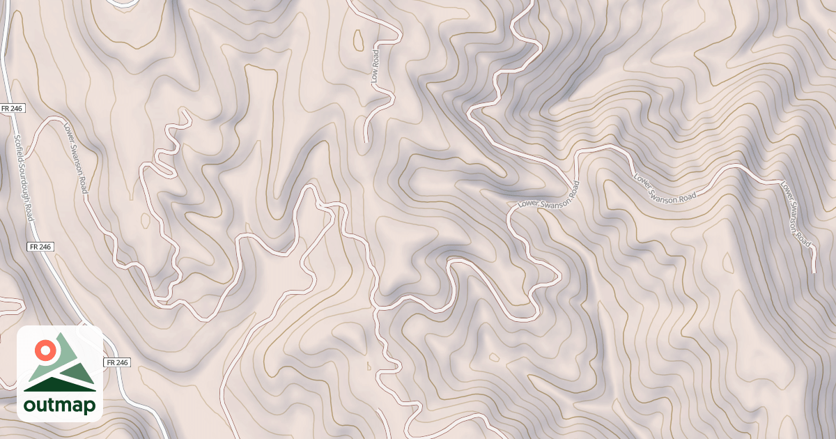 Map of LOWER SWANSON